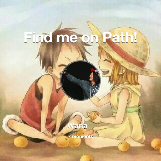 Wanaes's tweet photo. Find me on #Path now! Go to: http://t.co/QH0PONWCVU! #thepersonalnetwork http://t.co/Rb99OLTLc6