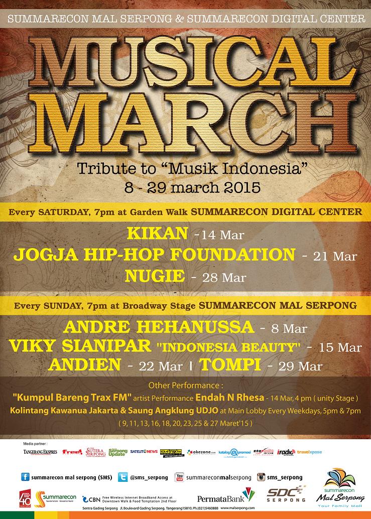 Saksikan penampilan <a href="/vikysianipar/">Viky Sianipar</a> "Indonesia Beauty" 15 Mar'15 di Musical March - Broadway Stage <a href="/SMS_Serpong/">SummareconMallSerpong</a>