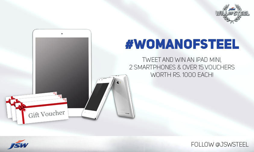 thefreejinn's tweet photo. #WomensDay #contest continues @jswsteel
Tweet who ur #womanofsteel is and why to win these incredible prizes! http://t.co/MZrWtgJ5fg