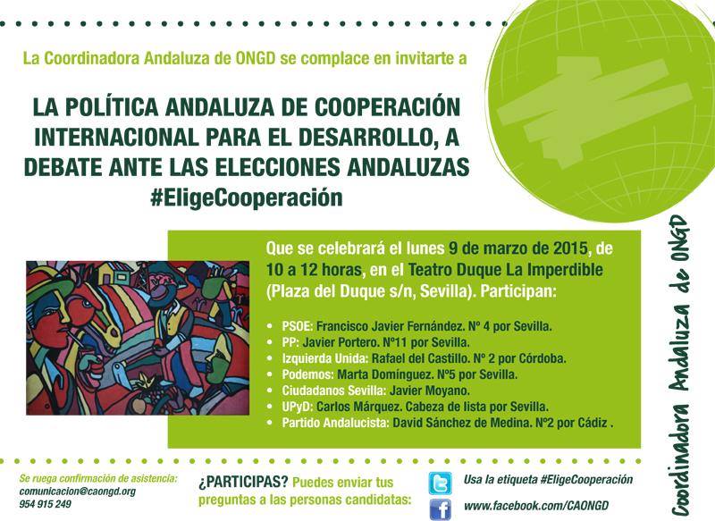 jdsmedina's tweet photo. BDías! En #Sevillahoy #EligeCooperación. Debate sobre políticas de Cooperación Internacional para Desarrollo @CAONGD http://t.co/tgLfpATbFo