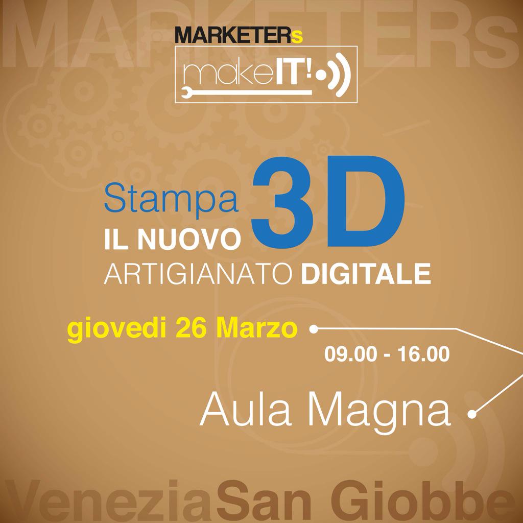 mktrsclub's tweet photo. Finalmente ci siamo!
Venezia. 26 marzo 2015. MakeIT. Il nuovo evento targato Marketers Club. #MakeIt2015 #staytuned http://t.co/nMFv4PaBqy