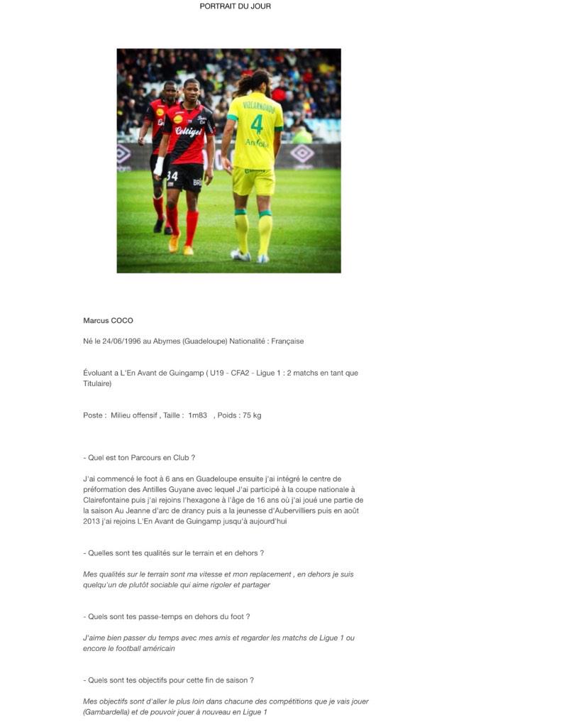 #PortraitDuJour MARCUS COCO <a href="/MarcusMawkus/">..</a> Jeune joueur de L'@EAG_Officiel  #Fooball #Espoirs #EAG