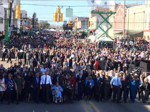 New York Times claims they didn't crop George W. Bush from Selma photo