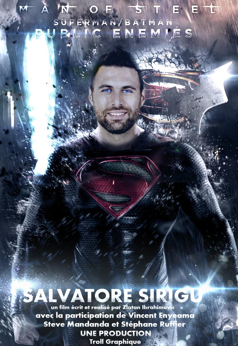 TrollGraphique's tweet image. Âpre de nombreux arrêts @s_sirigu aurait été appelé par @ZackSnyder pour tourner dans batmanVSsuperman #dawnofjustice