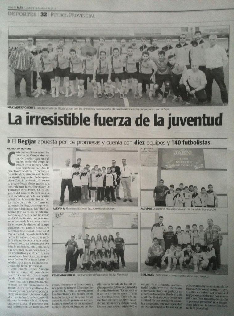 Begijar_CF_1975's tweet photo. Hoy en Diario Jaen http://t.co/s7ugVbvAd6