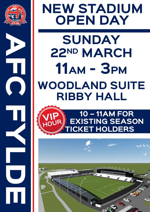 AFCcommercial's tweet photo. SEASON TICKETS: Come to our open day on March 22 and secure your seat at our new ground  http://t.co/lsCXutL8TU http://t.co/EpjUP1VBUZ