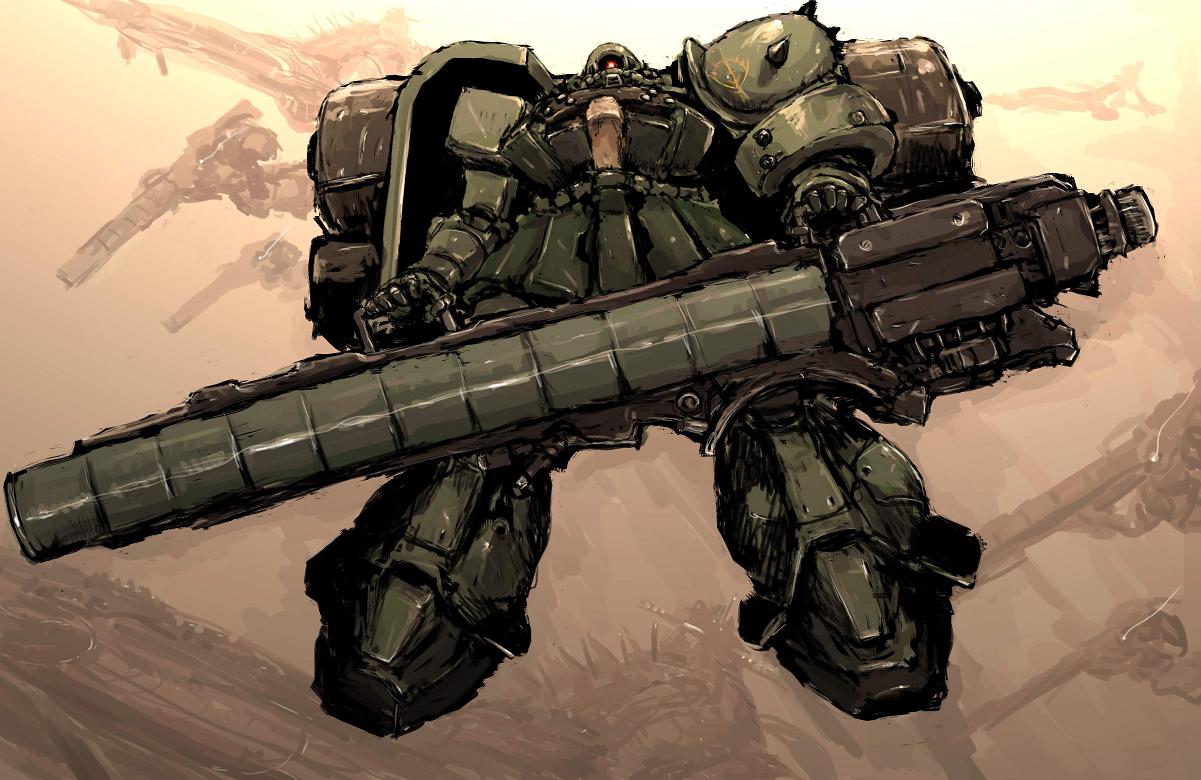 元村人4 2コミライ 3名ティア これも過去絵だが忘れられない小林誠氏の グリーンデビル と ジュピター ザク ザクの日 Http T Co Jws3yyydpz Twitter