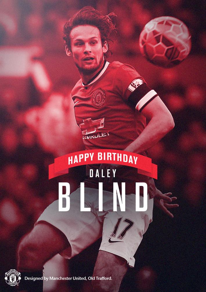 ManUtd's tweet photo. Happy 25th birthday, @BlindDaley! Have a great day! #mufc http://t.co/amC3lic7tr