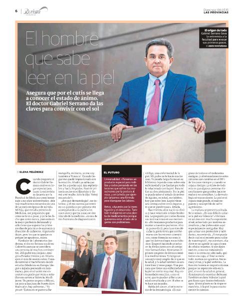 Un saludo y gracias a <a href="/Elenamelendez_/">Elena Meléndez</a> por la entrevista que me hizo y que publicó ayer en  <a href="/lasprovincias/">LAS PROVINCIAS</a>