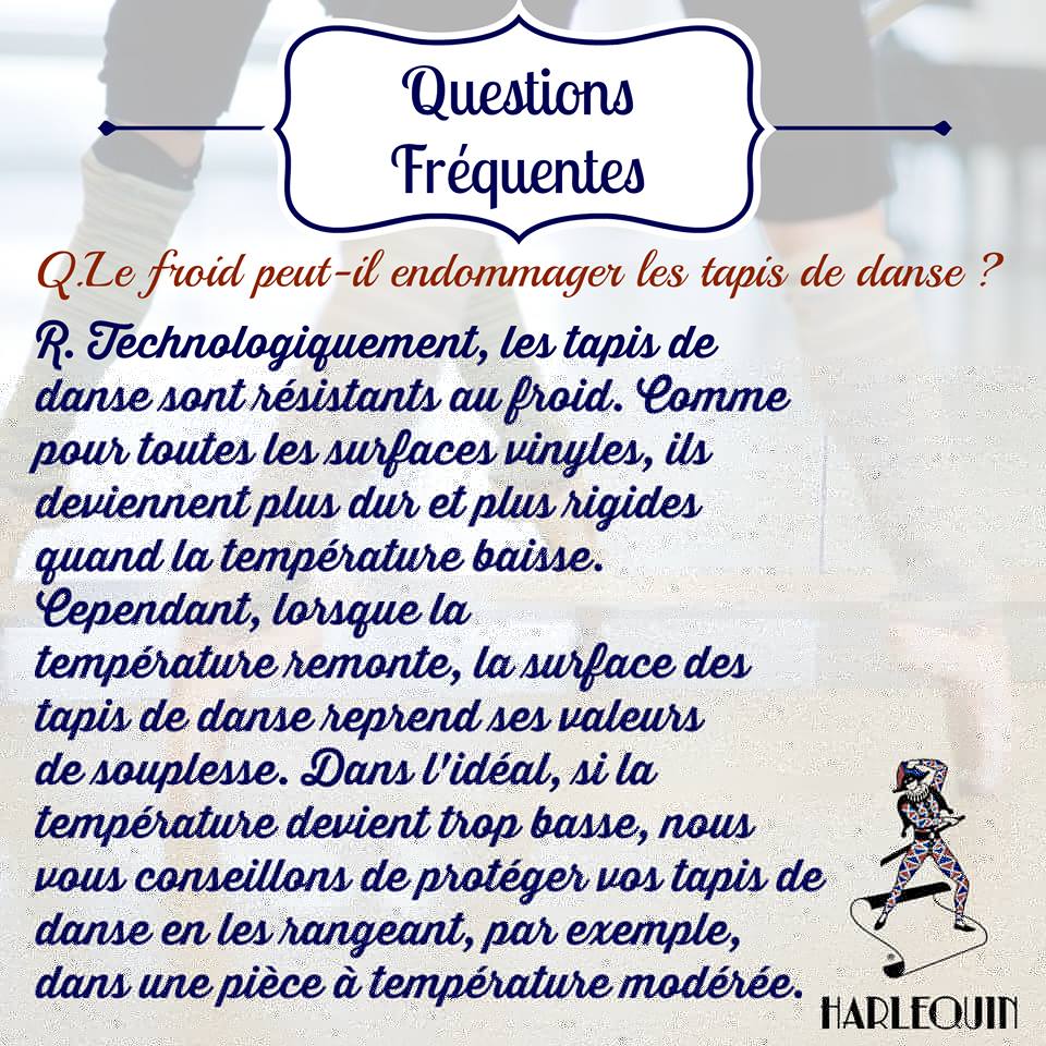 Vous avez des questions sur les produits #HarlequinFloors? Nous avons les réponses! Ce lundi, nous parlons du #froid.