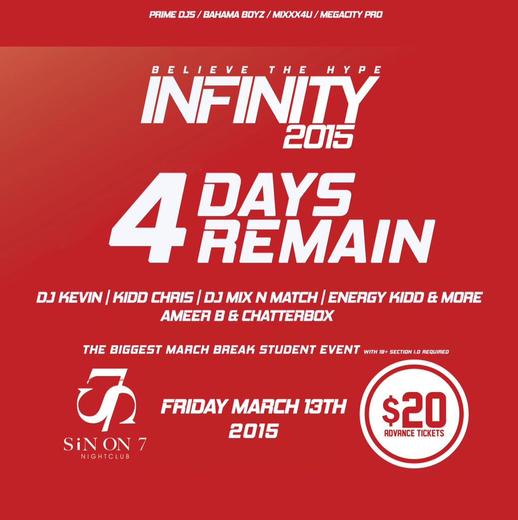 _DjKevinToronto's tweet photo. #iNFINITY2015 | SiN On 7 Nightclub this Friday - Featuring the big sound @EnergyKidd from #HeatWaveSound http://t.co/7Tm9grCrzd