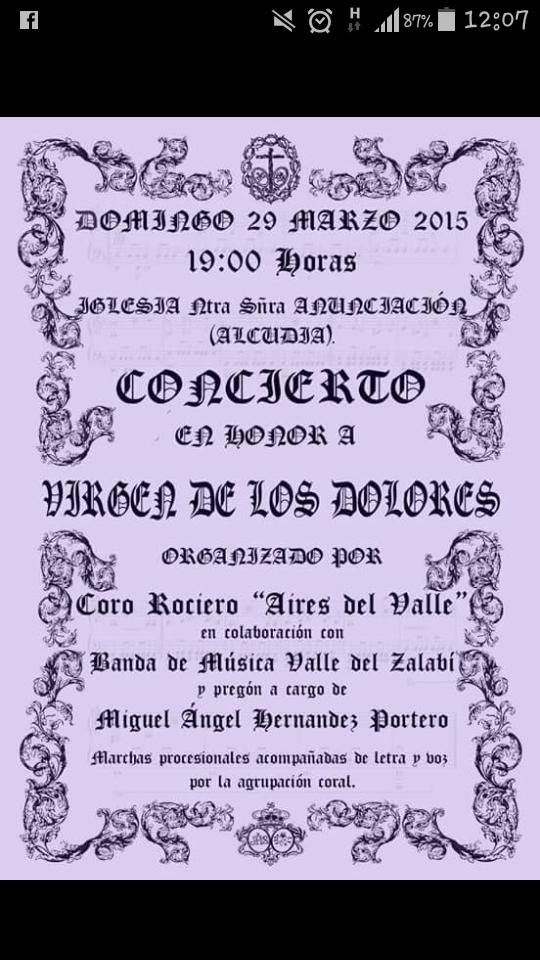Acompañarnos este Domingo de Ramos, Os esperamos!!