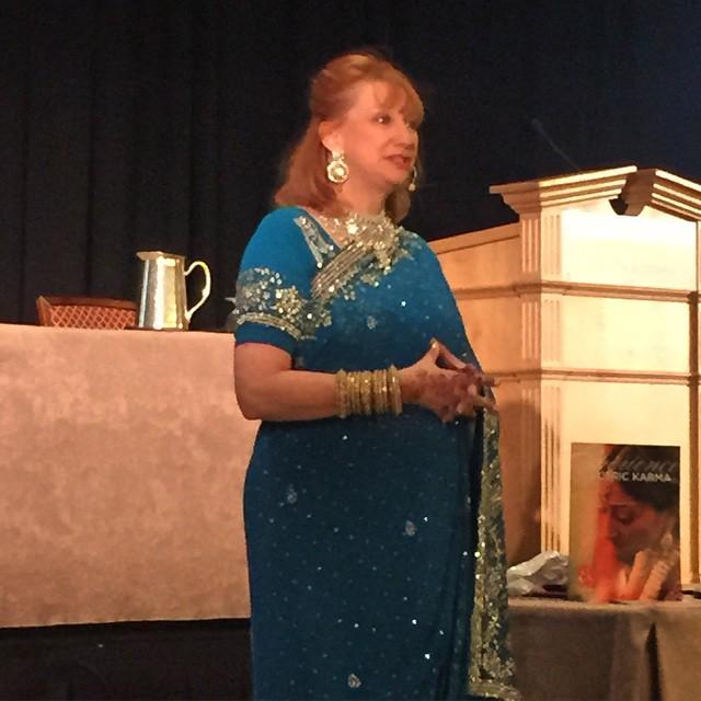 electric_karma's tweet photo. Therese Cole-Hubbs of #ElectricKarma giving a crash course on Indian weddings this morning at the @catersource @ubm⦠http://t.co/qsPR9xXxy0