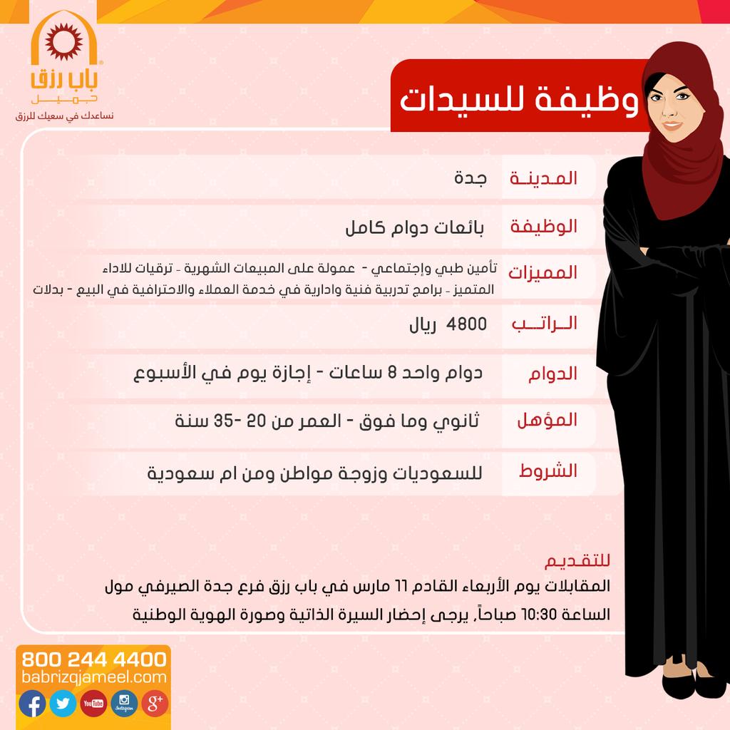 رزق التوظيف باب جميل تعلن شركة