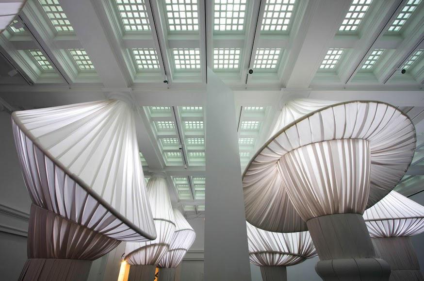 Brooklyn design firm <a href="/SITUSTUDIO/">John Robertson</a> returns to create soaring installation for #BKArtistsBall -  bit.ly/1GxKWAy