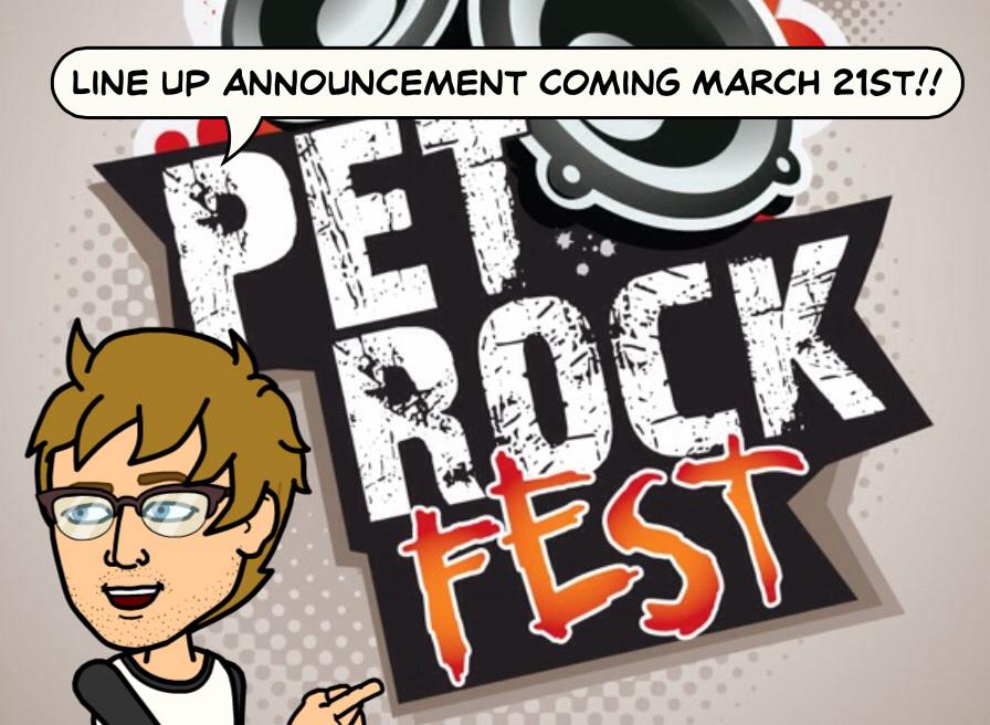 #PetRockFest #PetTheRock lineup will be announced March 21st!!