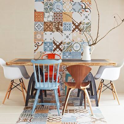 Tegeltjetegeltje aan de wand....