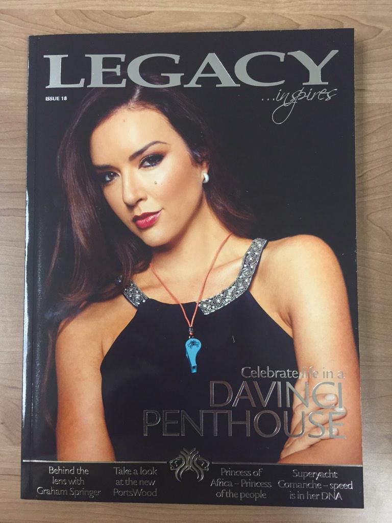 LifestyleRwrds's tweet image. The gorgeous @CindyNell on the cover of the new edition of Legacy Inspires wearing her @WhistleSA whistle!