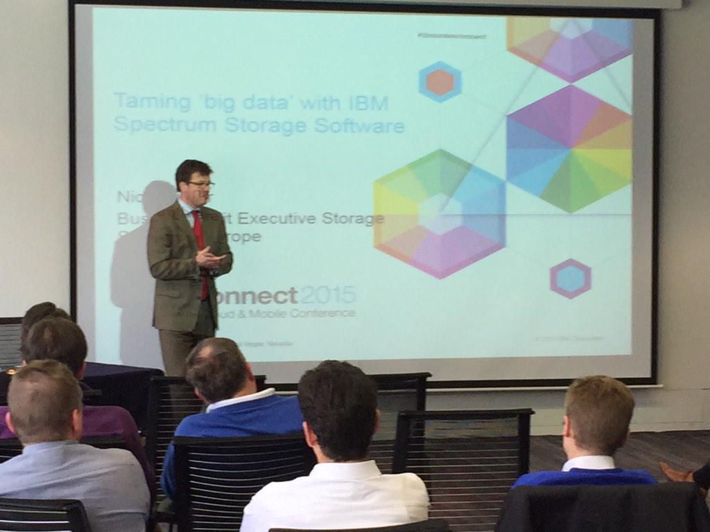 Ian_Shave's tweet image. #IBM @nickjcturner discussing &apos;Taming big data&apos; with #IBMSpectrumStorage at #NewEraStorage client event