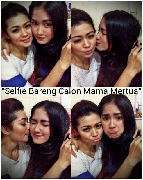 chapratiwi's tweet photo. "Akrabnya #pitaloka dengan calon mama mertuanya" #Savepigum #StayStrongPigum @Marapifamz #7MHbackOnTrack @ochi_24 http://t.co/gcF20aJcsX
