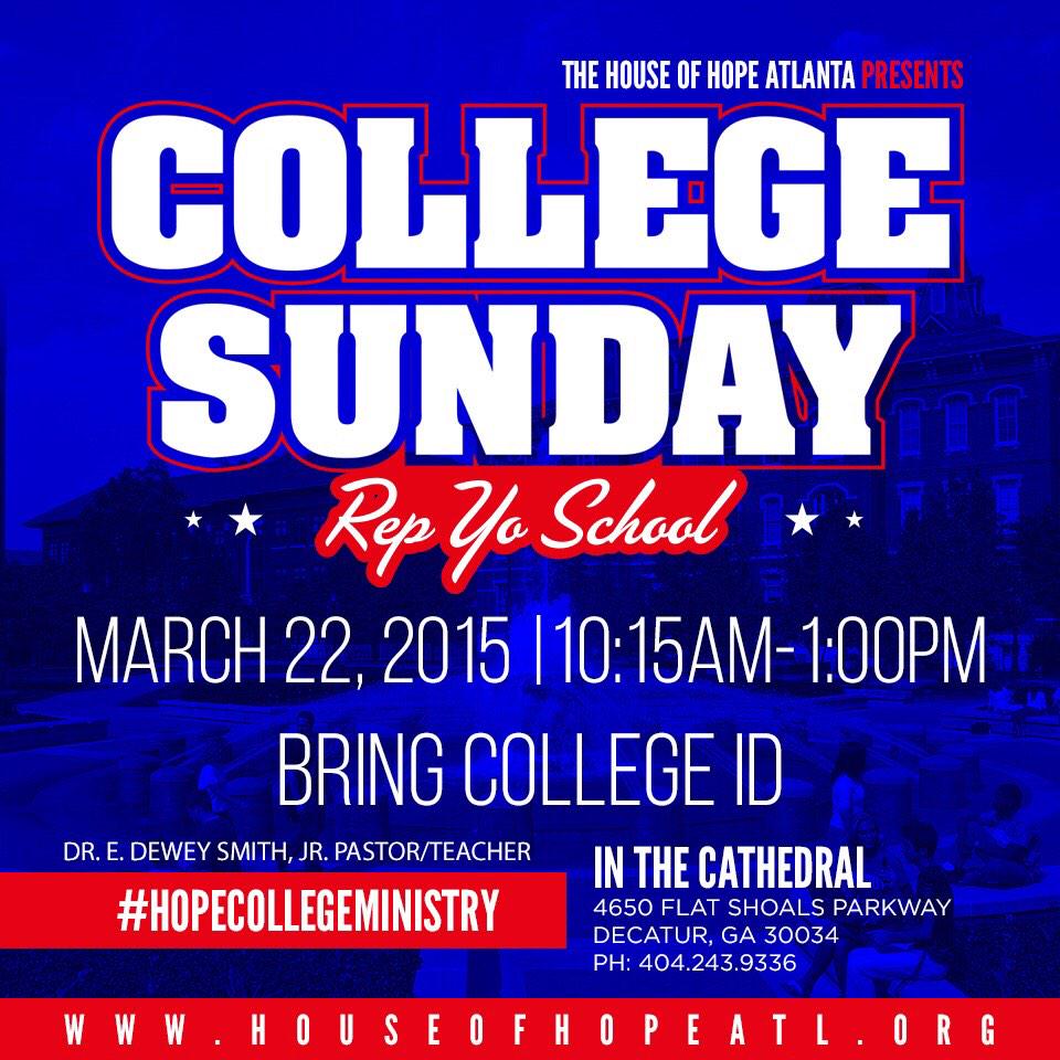 J_Earl_Cray's tweet image. "Tell A Friend 2 Tell A Friend" #CollegeSunday @HOHATL @edeweysmith Rep Yo School #LiveBetter #HopeCollegeMinistry
