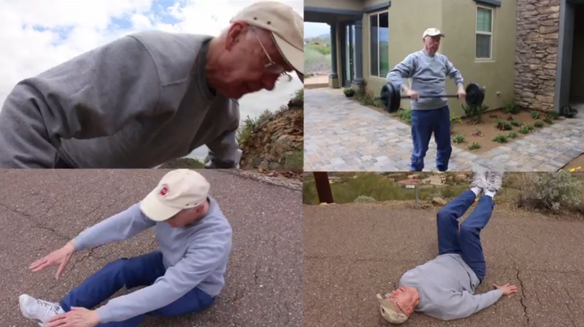 TheNOWtv's tweet photo. Share @christiepost's 90 year-old grandpa's bday wish is for this to go viral #workoutlikepapa http://t.co/Ejhh6HN9XI http://t.co/XS23VtKZEy