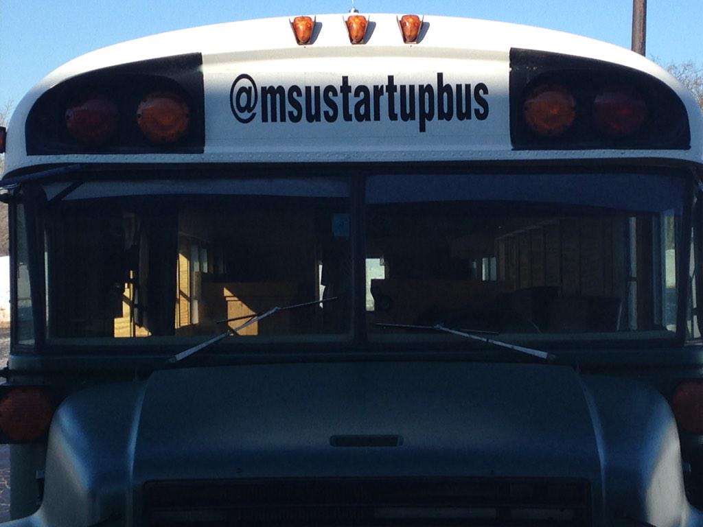 jothum's tweet image. @sxsw here comes the @MSUStartupBus