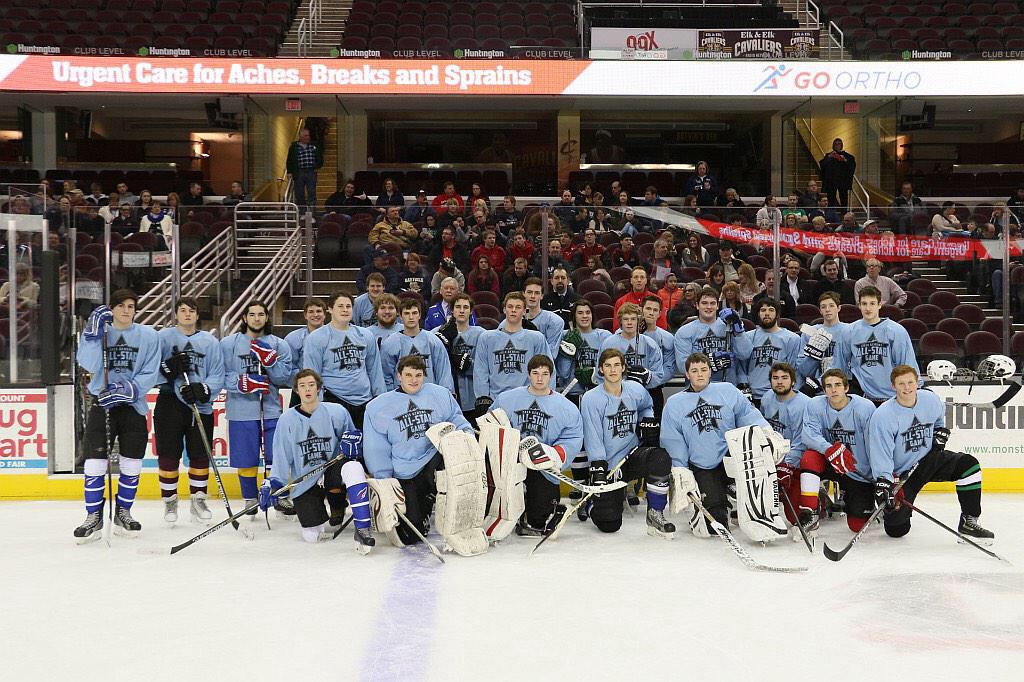 Petey Draganic representing Normandy in the senior all-star game with 2 assists at the Q.  "