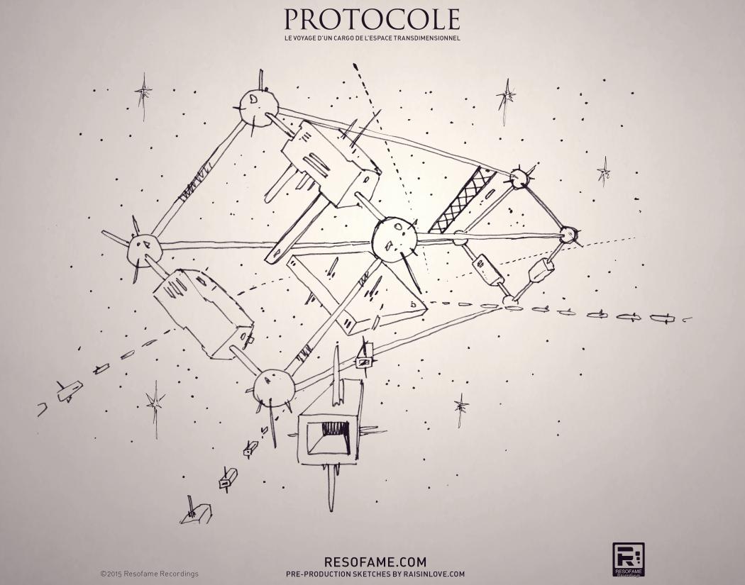 RESOFAME's tweet image. Archived preproduction sketch from #protocole. 12 sketches included with soundtrack purchase! On sale TOMORROW!