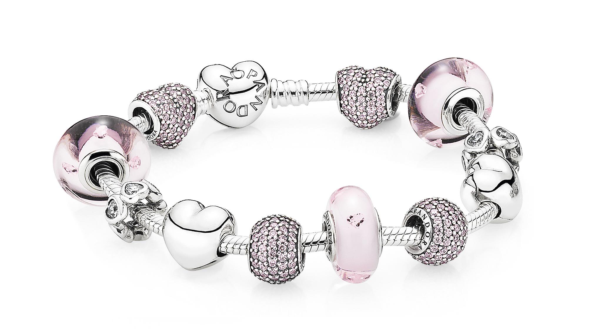 Women's Charm Bracelet, Pink Flower Pendant Alloy Snake Bone Chain,  Treasure Box Buckle Bracelet, Fits Most Wrists, Best Holiday Gift For  Womensize:18 | Fruugo BH