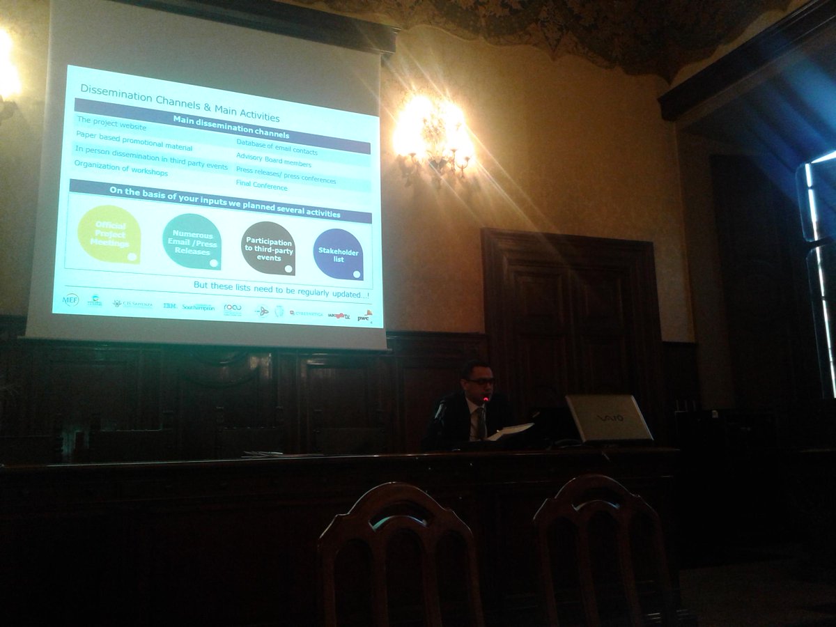 deborahsciocco's tweet image. #sunfishproject kick-off presentation of dissemination activities