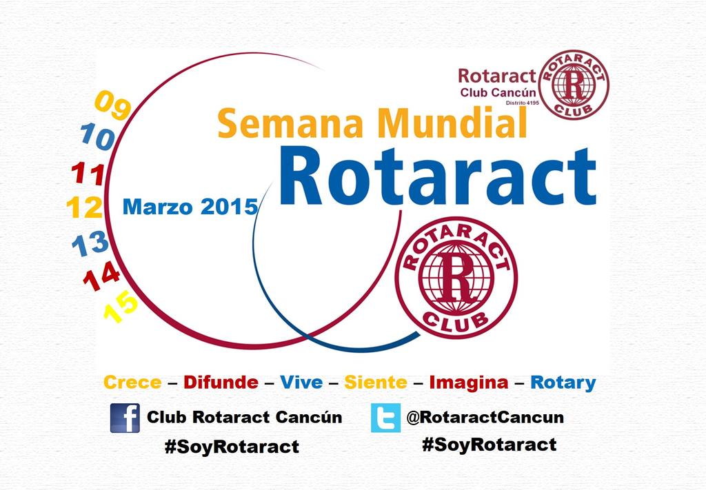 Cakeperez89's tweet photo. Semana mundial Rotaract #SoyRotaract @ClubRotarioQro @RotaractCancun @novedadesqroo @AltavozCancun @CancunForos http://t.co/XmKvy30zfO