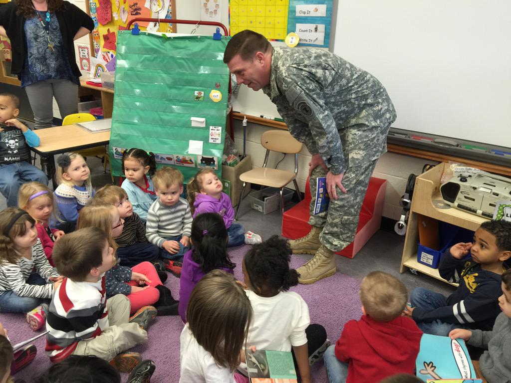 sylvesterprek's tweet image. We had a special visitor today! #armystrong #learningthealphabet