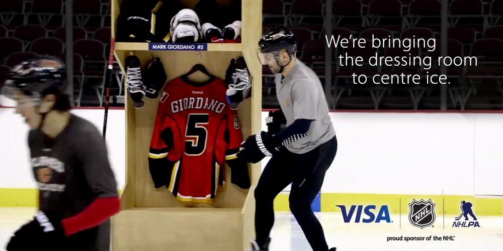 VisaCA's tweet photo. Ever wanted to watch #Giordano & @JohnGaudreau03 change? Now’s your chance. http://t.co/qUt6CGsrXE #payWaveFast http://t.co/NeGw4Bj23v