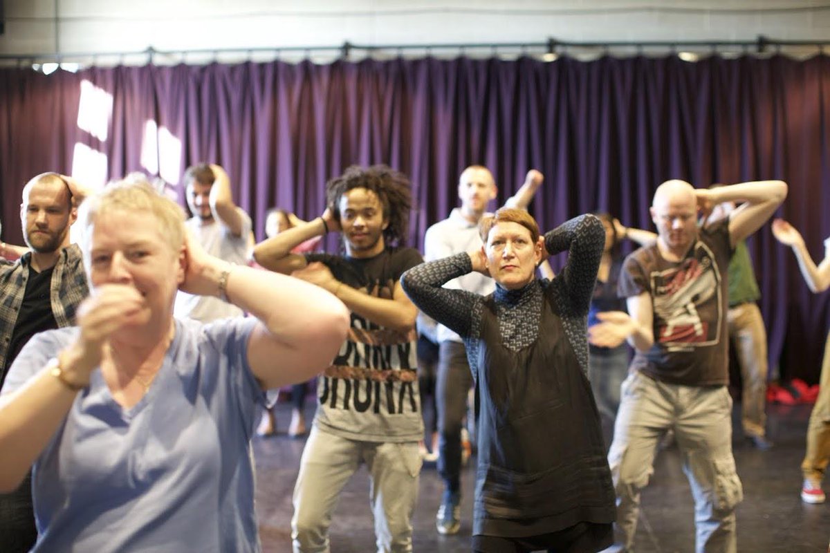 .<a href="/candocodance/">Candoco Dance Co</a> rehearsing Jérôme Bel's iconic 'The Show Must Go On' (20 &amp; 21/03). We guarantee it will surprise you!