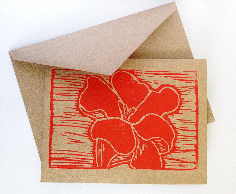 TrinityStPress's tweet image. New item: Flower card with original artwork (blank inside) by TrinityStreetPress (5.00 CAD)