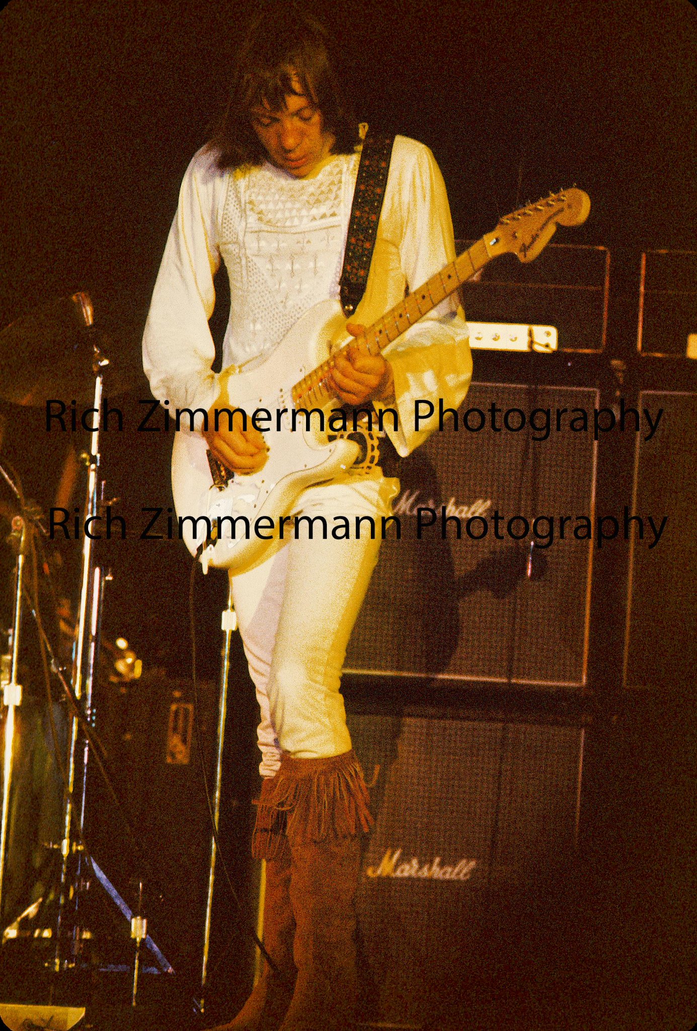 Happy 70th birthday to Robin Trower!  Here in 1974 & 2009. 