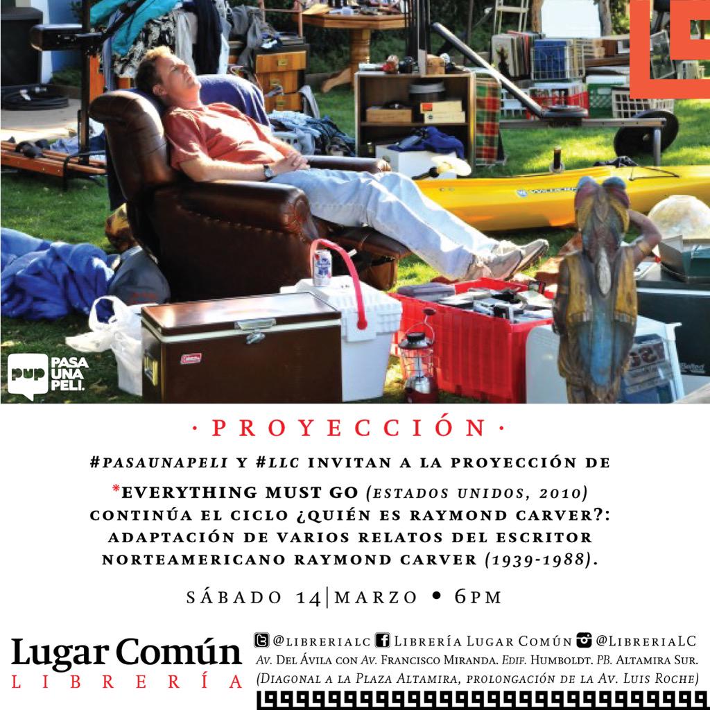 LugarComunMiami's tweet image. Sábado 14/03 • 6pm | @pasaunapeli y #LLC invitan al ciclo ¿Quién es Raymond Carver?