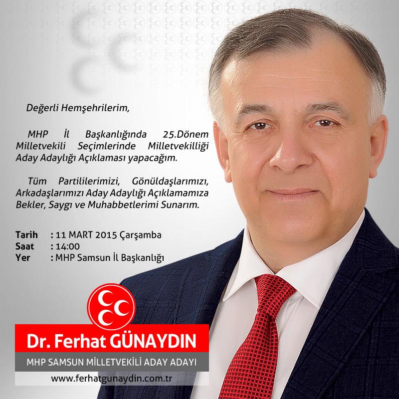 Tüm Partililerimizi, Gönüldaşlarımızı, Aday Adaylığı Açıklamamıza Bekler, Saygı ve Muhabbetlerimi Sunarım...