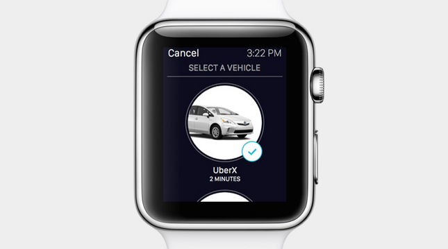 AWatchFrance's tweet photo. On pourra commander un Uber sans même sortir iPhone de la poche ! http://t.co/37DUlvidz9 #applewatch http://t.co/FdMnDLayUQ