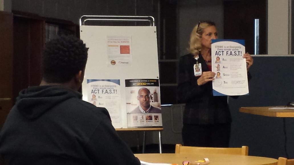 PatrickHenryHS's tweet photo. Piedmont Henry Hospital Stroke Champion presentation today :) http://t.co/VskQU2teB0