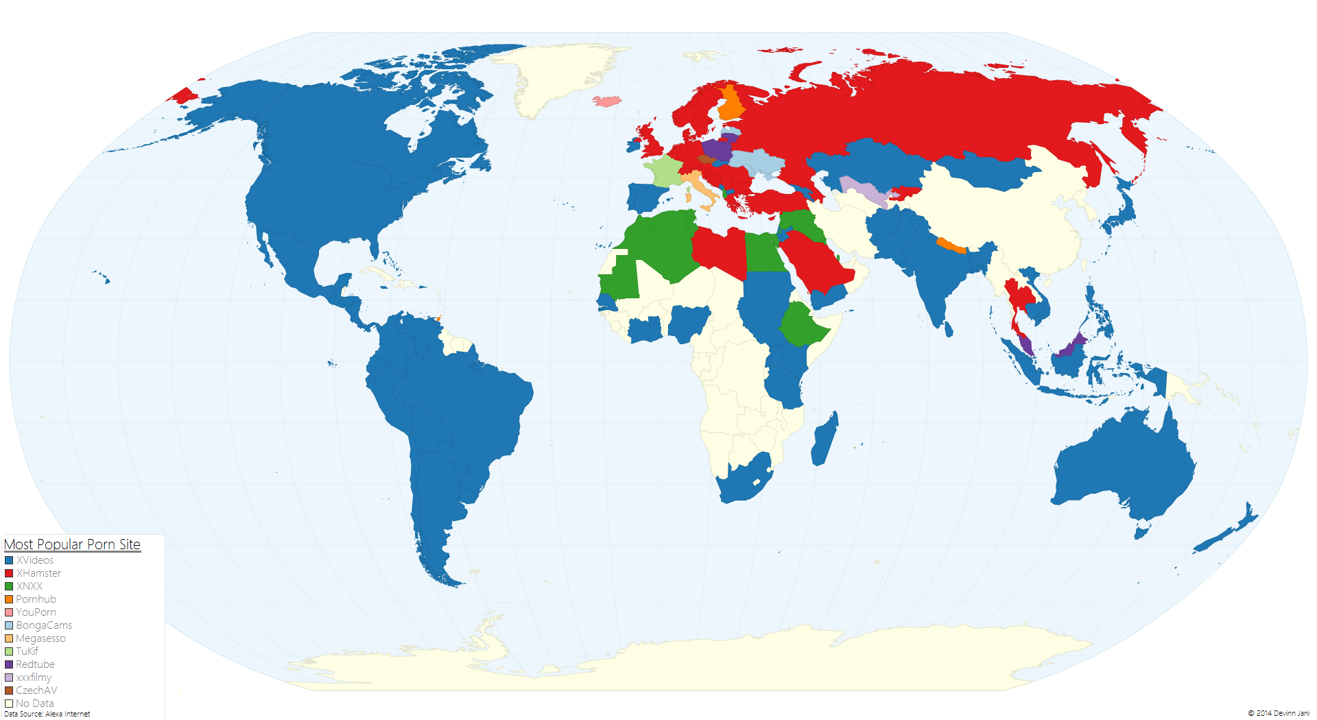 l4zick on X: “@BeautifulMaps: Most Popular Porn Site by Country  t.cozL1wrbBNqv”  X