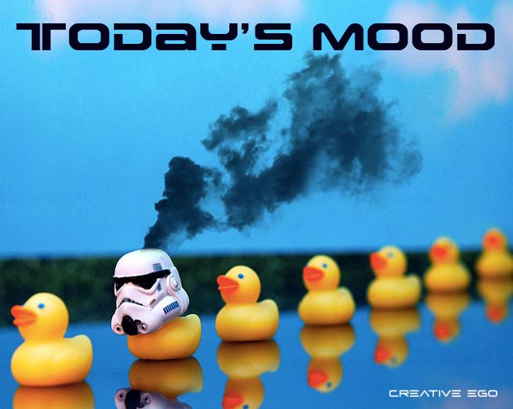 CreativeEgoTM's tweet photo. #Today #Mood #Smokey #Head #Rubber #Duck #StarWars  #Stormtrooper #Helmet #White #Yellow #Blue #CreativeEgo #Lebanon http://t.co/J1AY9Q3gfK