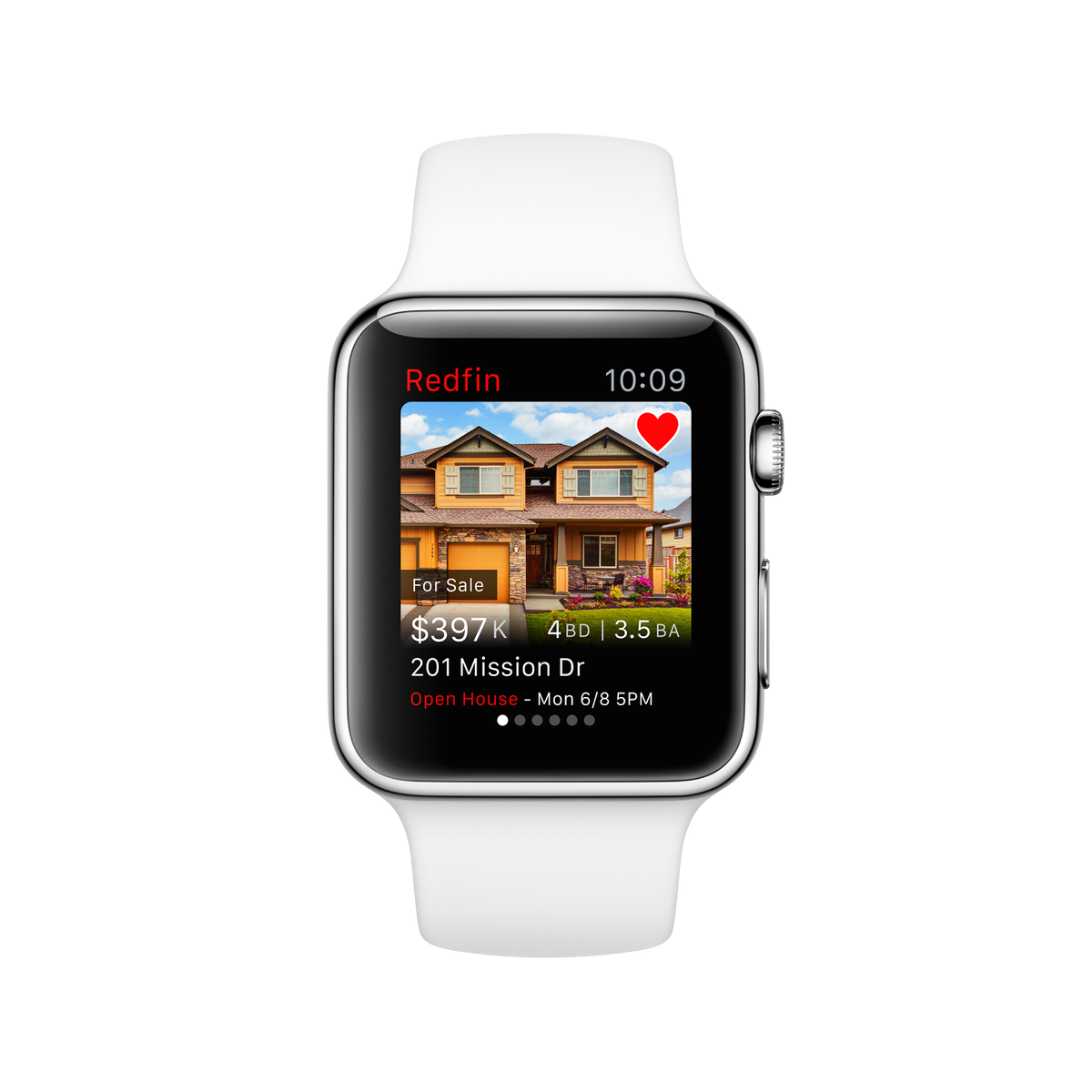 Redfin's tweet image. We're excited to be one of the apps users can experience with the #AppleWatch redf.in/1ELZtqf #AppleLive
