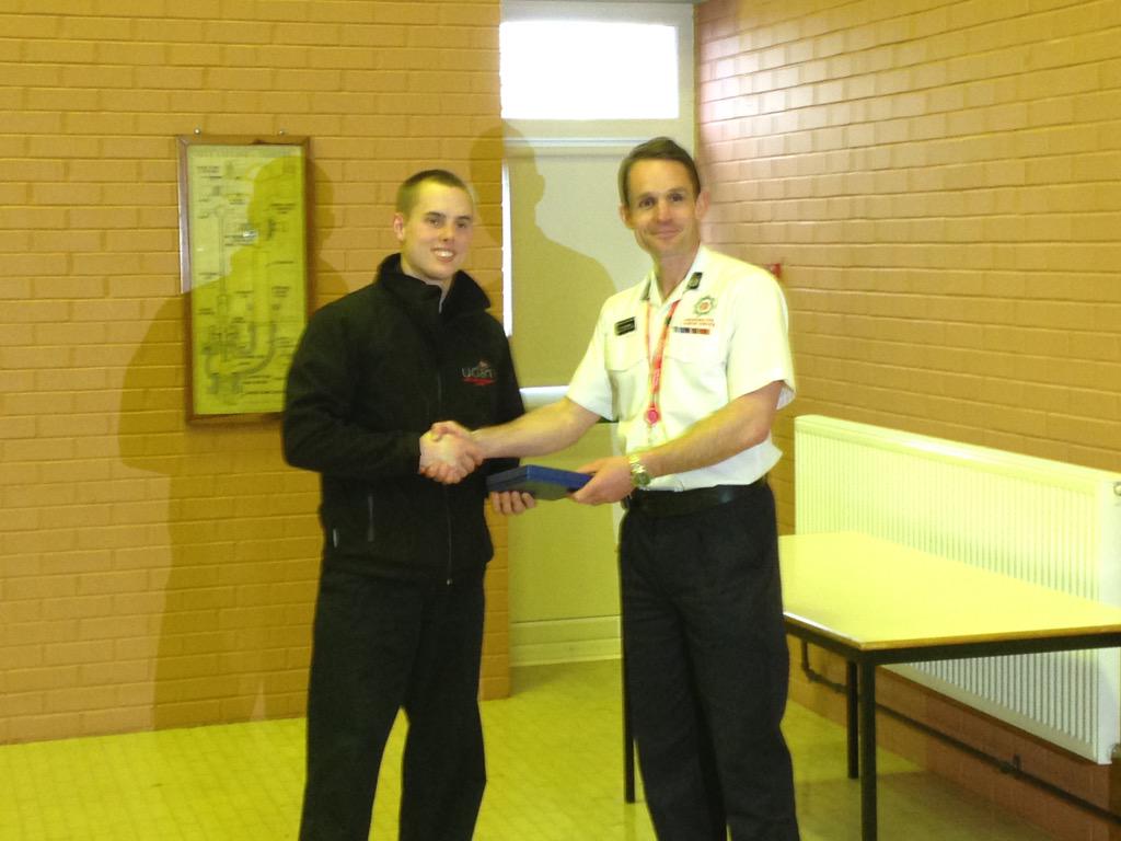 Well done to Marcus Petit who was awarded instructors best student trophy  #premierclassstudent