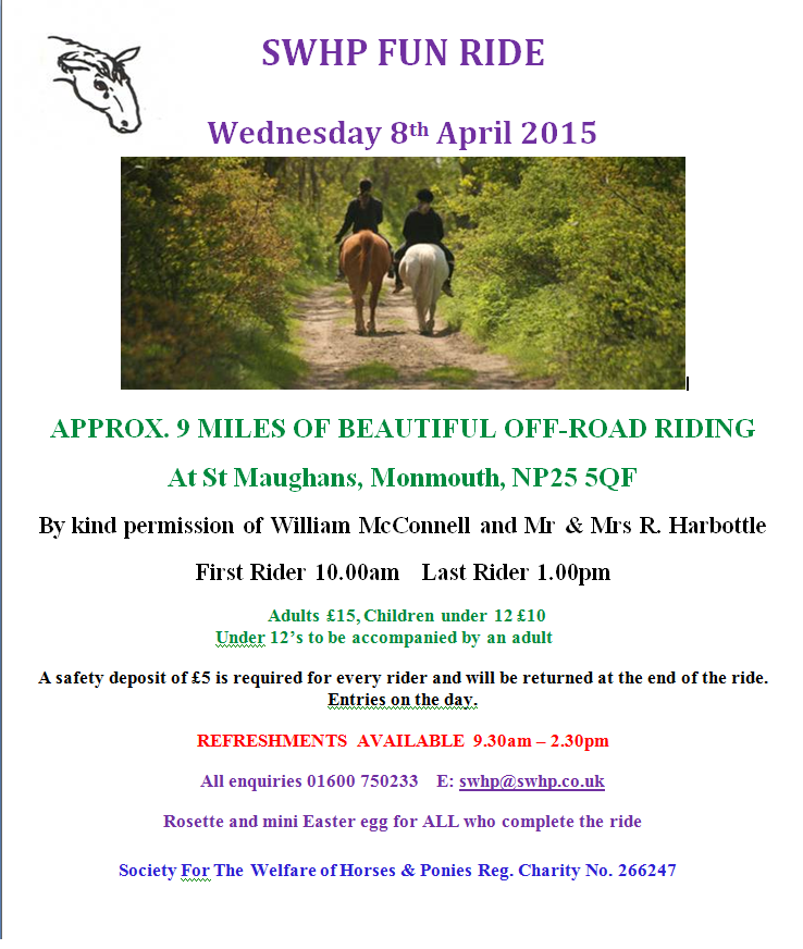 SWHP Fun Ride - Wednesday 8th April 2015 swhp.co.uk/about/events/s…