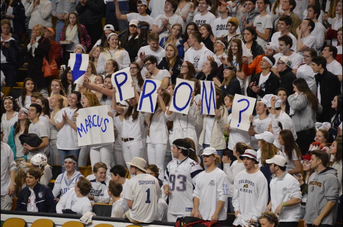 Marcus Zegarowski gets a prom proposal after his terrific performance at @TDGarden #MassMadness