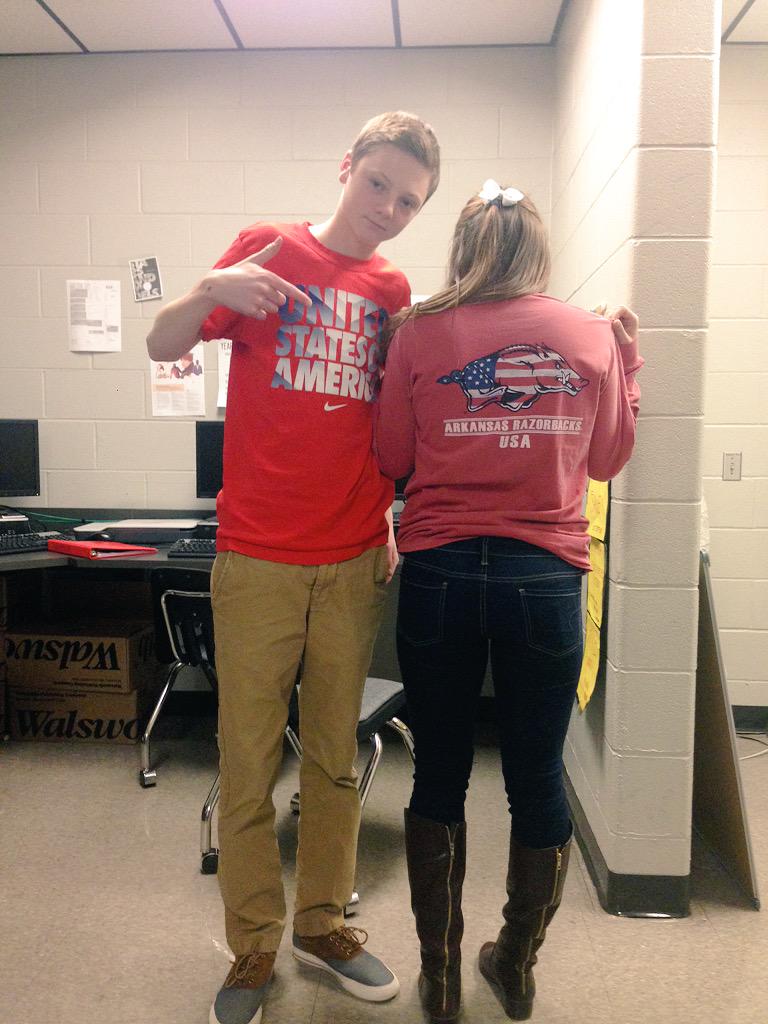 adele_royle15's tweet photo. 'merica monday! #SpringFeverWeek 🇺🇸🇺🇸🇺🇸 http://t.co/cDJAeYRsKm