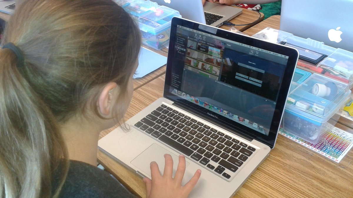 KateSGoines's tweet photo. Editing our Quicktime clips in iMovie for our Minecraft "Mission Redesigned" video tour! #LASDk8 #techlasd http://t.co/sym24cY0qf