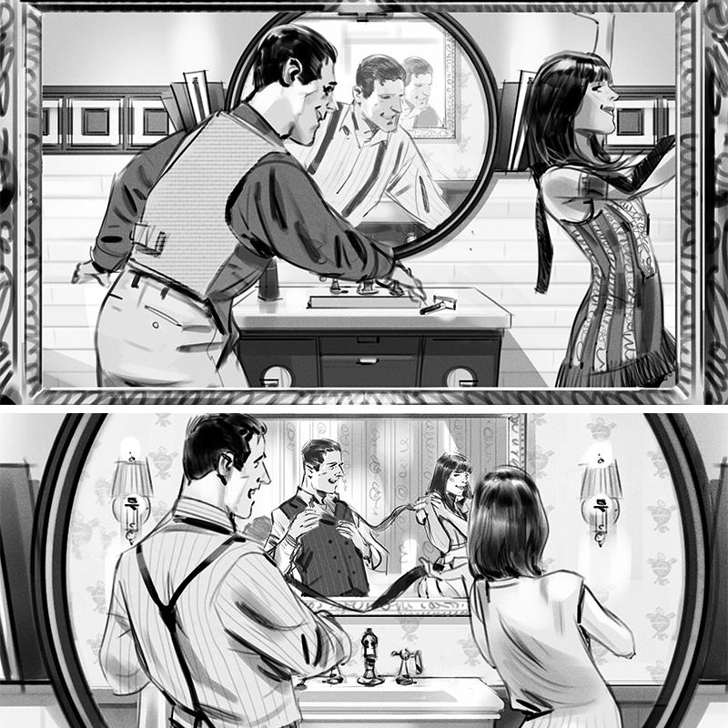 storyboardsinc's tweet photo. Our #DanMilligan drew these multidimensional @Kohler boards for @DDBChicago! http://t.co/NkgRl3MFgi #NeverTooTimeless http://t.co/1L1eEHl9lN